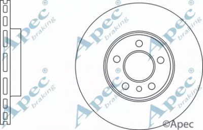APEC BRAKING dsk3124 -  Тормозной диск